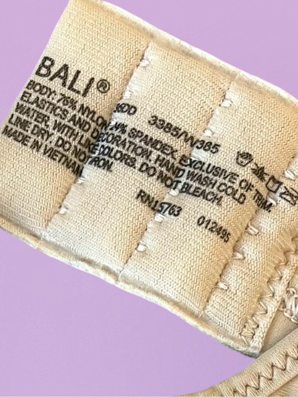 Bali 3385 Passion for Comfort Taupe Minimizer Underwire Bra Sz 36DD - Picture 2 of 9